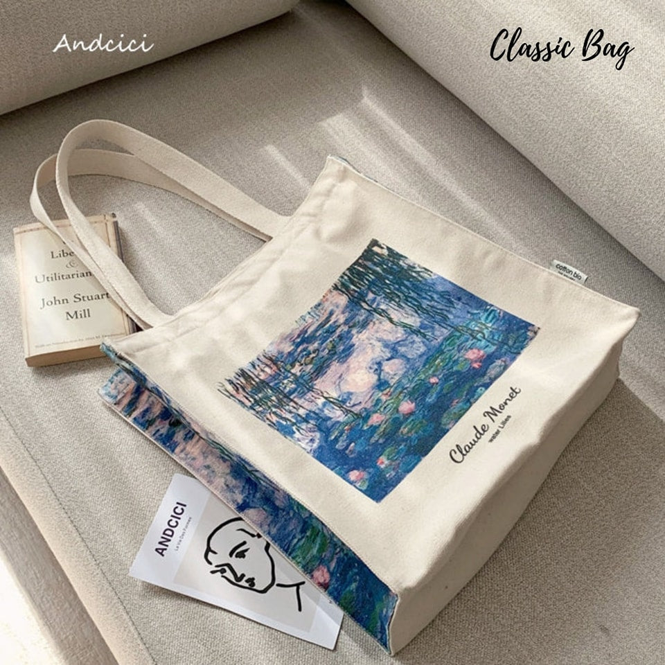 DTF printerd Starry night tote bag 🛍️