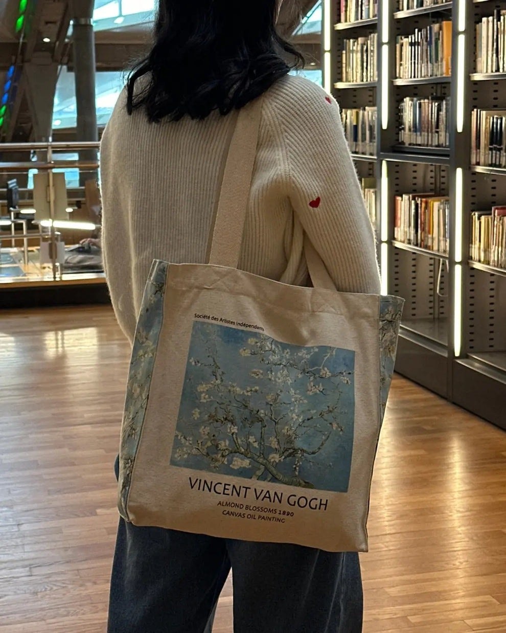 DTF printerd Starry night tote bag 🛍️