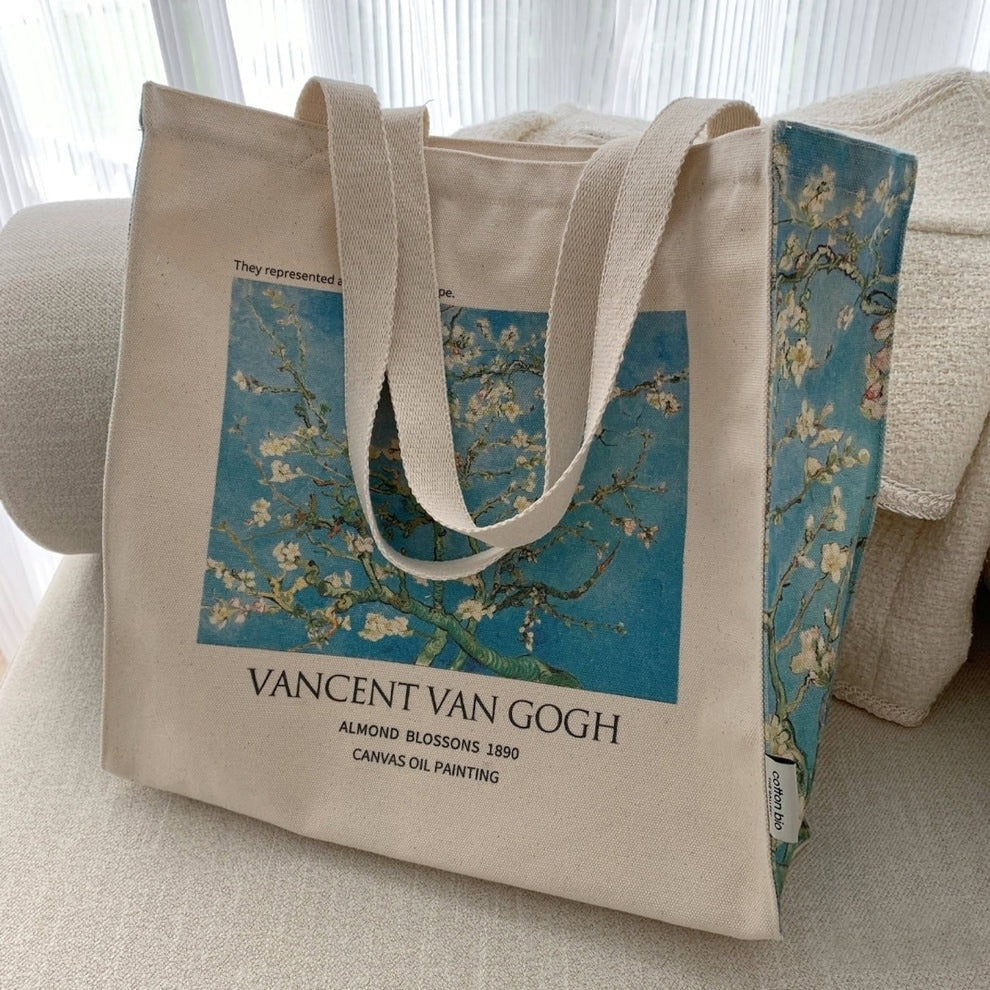 DTF printerd Starry night tote bag 🛍️